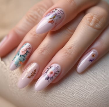persons hand on white textile