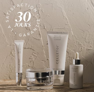 a number of beauty products on a table
