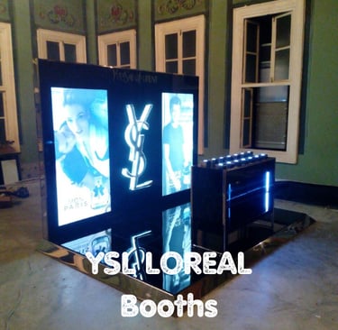 loreal metal booths