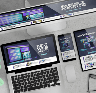 Modern developer portfolio website showing project showcases, code samples, live demos, and profess