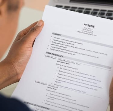 Modern tech resume design with highlighted sections showing technical skills, quantified achievement
