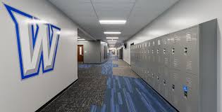 Hallway at Warren High School