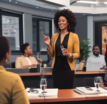 "Guest Speaker giving insight on how to build your podcast community"