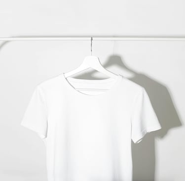 100% cotton fabric texture for premium blank t-shirts.