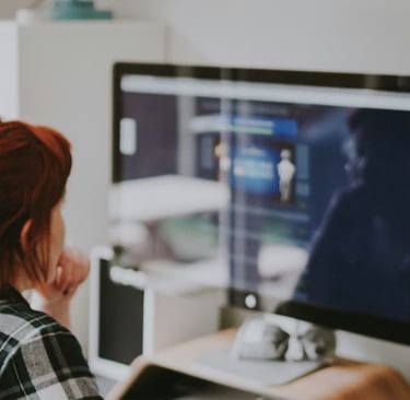 Woman browsing in the internet