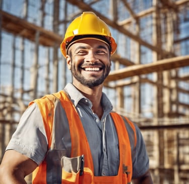 man in white long sleeve shirt and blue denim jeans standing on white metal ladder