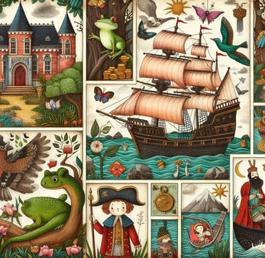Actividad para bibliotecas, imágenes de cuentos