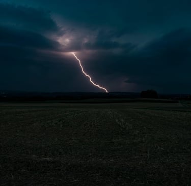Lightening Bolt in a Storm Photo by Daniel Buchmaier