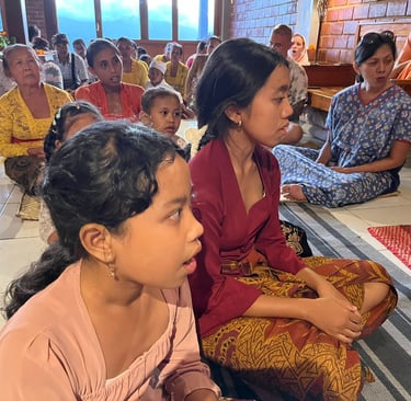 Indonesische devotees in Bali Ashram IVS