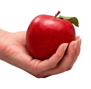 Comparison of High CRI 97 LED vs Standard CRI 80 showing color accuracy on red apples.