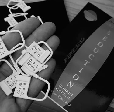 Chastity tags for distance domination