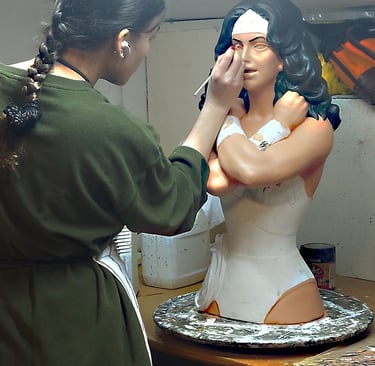 Creation of Wonder woman.