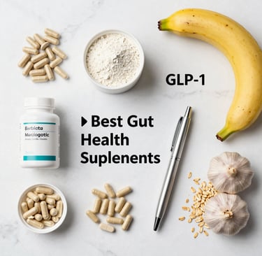 Best supplements for gut health and weight loss compared to SkinnyRx GLP-1 medical fat burning treat