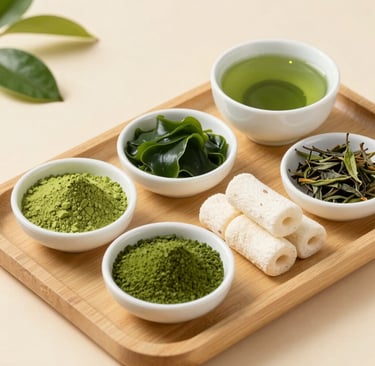 Matcha green tea weight loss ingredients showing Matcha Suri natural fat burning formula benefits
