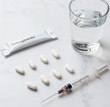 Oral semaglutide weight loss showing TMates needle-free GLP-1 medication option