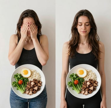 Calorie deficit comparison showing why GLP-1 treatment produces fast weight loss before and after re