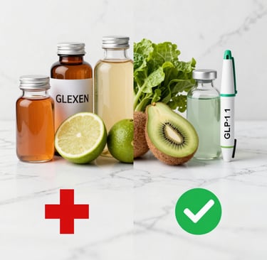 Cleanse for weight loss products versus real foods that help you lose weight with GLP-1 medical supp