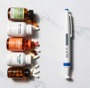 Comparison of best weight loss supplements versus doctor-prescribed GLP-1 Semaglutide Tirzepatide tr