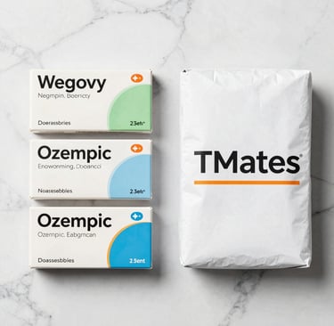 TMates versus Wegovy Ozempic comparison showing affordable semaglutide alternative without insurance