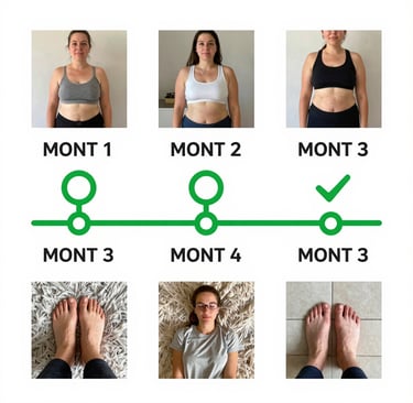 Tirzepatide before and after 3-month progression showing GLP-1 weight loss results with Yucca Health