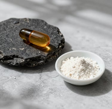 Premium shilajit and collagen capsules for cellular metabolism and fat loss