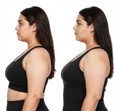 3 month weight loss before and after showing life transformation with Yucca Health doctor-guided GLP