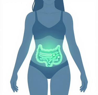 a man holding his stomach with his hands