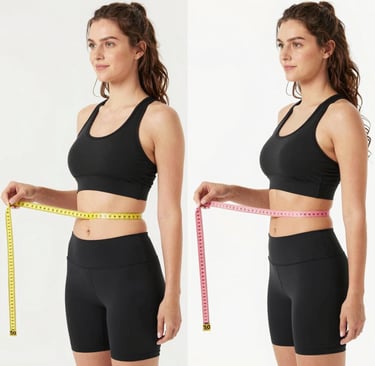 1 month weight loss before and after showing fast results with GLP-1 versus 2 months on keto weight
