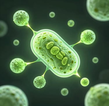 Scientific illustration showing matcha green tea weight loss EGCG targeting fat cells with Matcha Su