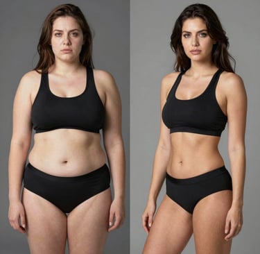 Tirzepatide weight loss before and after showing dramatic GLP-1 transformation with Yucca Health