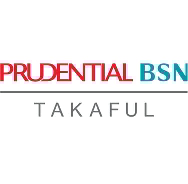 The official Prudential BSN Takaful company logo in red, blue, and gray.