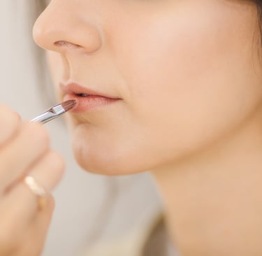 using vegan sweet orange lip balm