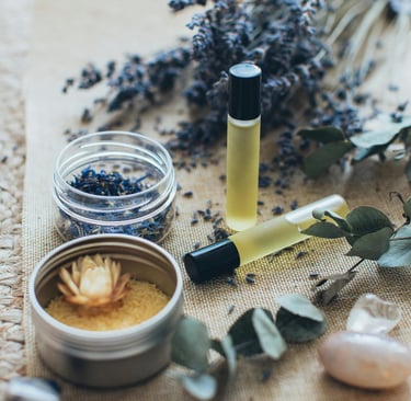 Solid perfume balm