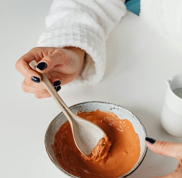 Making clay mask