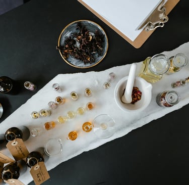 Making solid perfume balm
