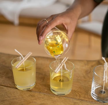 making unscented candles