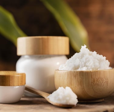coconut and shea hair butter