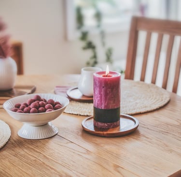 rose scented candles