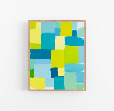 Peinture originale colorée sur toile