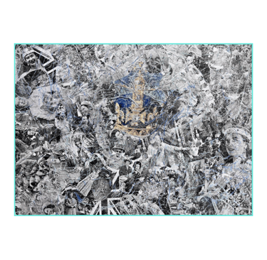Homage to Queen Elizabeth - Art by Frankie - Textured Magical art