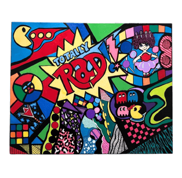 Totally Rad Abstract Games of the 80s - art by frankie - frankie cervantes
