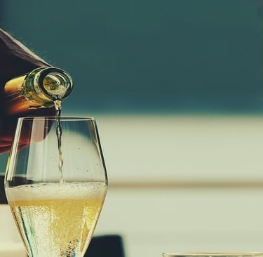 Wine in Bottle and Glass