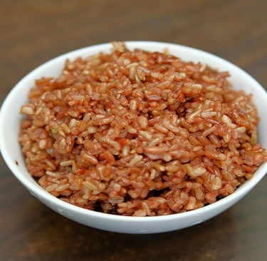 Brown rice in a bowl