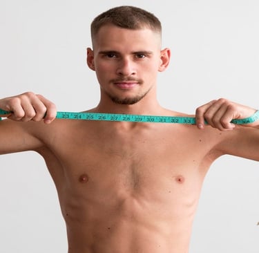 A Lean Guy with Measuring Tape