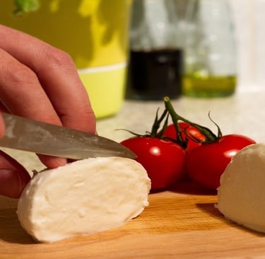 Mozzarella and tomatoes