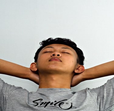 A  Boy Relaxing