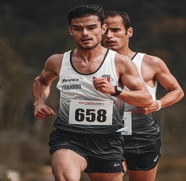 Two Men Running