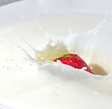 Milk and Strawberry