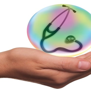 Stethoscope on the hand