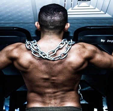 A man doing workout